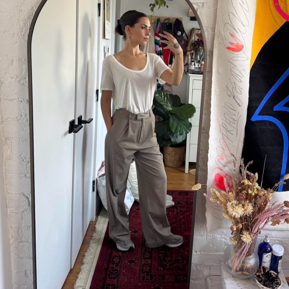 DJERF AVENUE FAVORITE PANTS IN OAT (matching blazer sold separately)